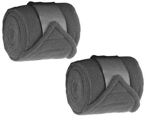 Oxtxuzdm Enveloppement De Jambe Cheval Doublé D'ouatine Respirante pour L'équitation Et La Protection par Temps Froid Bandages Équestres en Fibres Polyester