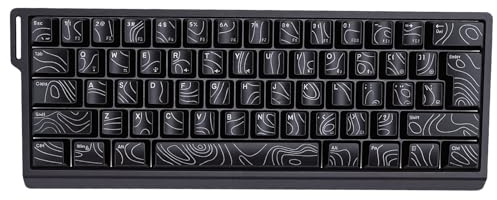 Luocute Teclado Inalámbrico, Modo Triple de 61 Teclas 2.4G USB RGB Retroiluminado Diseño Compacto del 60 por Ciento con Diseño Ergonómico para Juegos PC Computadora Portátil