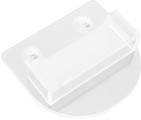 Parliky Soporte de Pared para Tarjetas de Visita Transparente de Acrílico Ventosas, Organizador Colgante sin Taladro para Oficina, Restaurante y Exposiciones, Exhibidor Compacto y