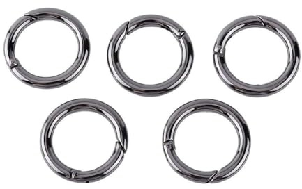 5er Pack Karabinerhaken Zinklegierung 2cm SCHL¨¹sselanh?nger Rund f¨¹r Taschen Gep?ck SCHL¨¹sselbund Karabinerverschluss Carabiner Haken Keychain Zubeh?r