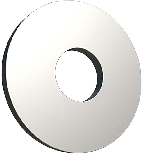 M6 Rondelle Piatte In Acciao, (10pcs) Metaliche Rondella Acciaio Legato Zincato Alzaporta In Rame Grandi Flat Per Viti Tenuta (ISO 7093) (6mm x 18mm)
