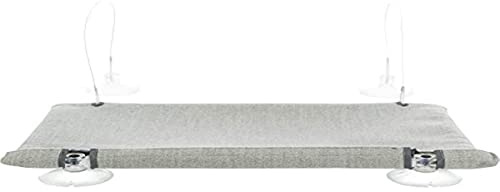 TRIXIE Fenster-Liegeplatz, Velours, 50 × 30 cm, grau