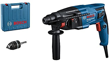 Bosch Professional Borrhammare GBH 2-21 (med SDS plus, inkl. snabbchuck, extra handtag, maskinduk, djupstopp, i hantverkarväska)