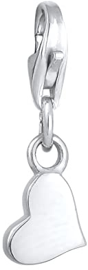 Nenalina Herz Infinity Karabiner Charm Anhänger Bettelarmband 925 Silber | Damen-Charm-Anhänger für alle gängigen Charmträger Charm-Club Clasp-Charms 925er Sterling-Silber