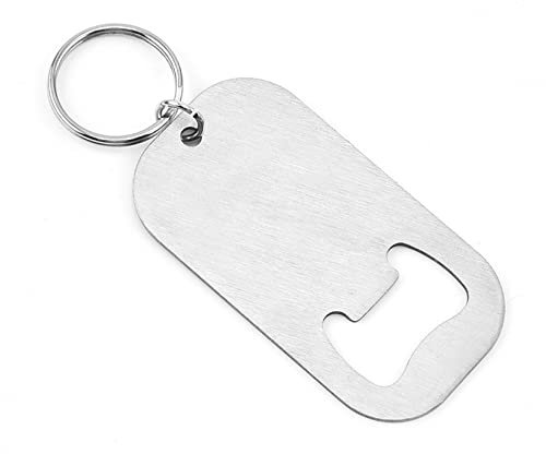 Bottle Opener with Keyring, Stainless Steel Keychain Beer Soda Bottle Opener for Home, Bar, Party