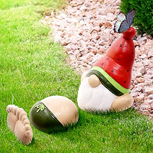 Nain de jardin endormi 3 pièces – Nains de jardin amusants – Décoration de cour et statues – Nains de jardin – Statue de nain de jardin – Statues de nain pour la maison ou la piscine, idéal