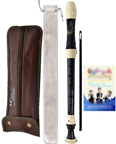 Blockflöte Barockblockflöte Für Bandauftritte, 8-Loch F-Ton Altblockflöten, Deutsche Blockflöte Mit Flanelltasche, Mit Reinigungsstäbchen (Color : A, S : German)