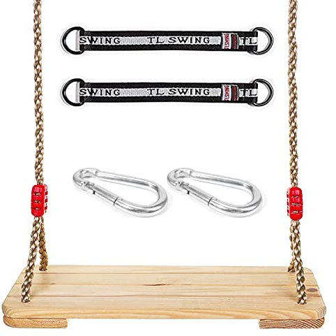 Schaukelsitz aus Kunststoff, Holz Schaukelsitz, Brettschaukel Aus Holz, Erwachsene Schaukel Kinderschaukel Garten Brettschaukel Für Drinnen Und Draußen Geeignet B