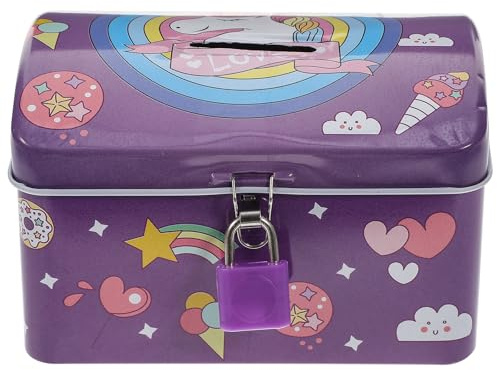 Toddmomy Einhorn Spardose Mit Schloss Und Schlüssel Unicorn Piggy Bank Für Kinder Jungen Mädchen Münzbank Zum Sparen Für Kinderzimmer Deko Und Geschenk Zum Geburtstag Weihnachten