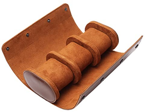 Srliya Wch Wch Box 23 * 10 * 8 Uhrenrolle Reise Uhrenetui 3 Slot Uhren Organizer Männer und Frauen PU Leder Tragbare Uhren Display Aufbewahrungstasche Schmuckschatulle