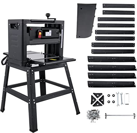 Pialla elettrica, 12/12, 5/13 pollici di spessore, con supporto e scarico della polvere, 1800 W, 8000 giri/min, for utensili elettrici for la lavorazione del legno(12.5 inch - B)