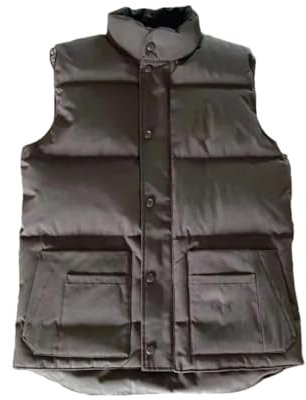 Ornrjfll Veste parka à col montant pour femme, Noir , S
