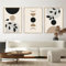 Trayosin Moderne Poster Set 3 Stück Abstrakt Kunstdruck Bilder Wandbilder Wanddeko Wohnzimmer & Schlafzimmer Boho Deko- ohne Bilderrahmen (50x70cm,Schwarz)