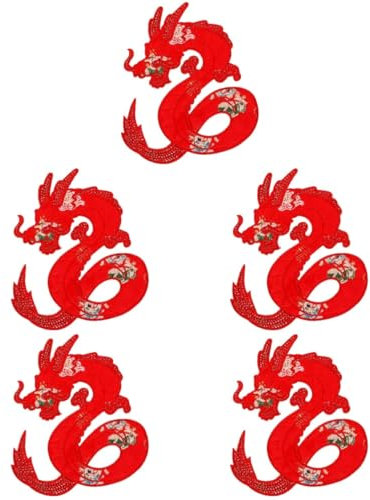 Operitacx 5stücke Clothes Repairing Dragon Patch Applique Für Kleidung Jeans Rucksäcke -bastelprojekte Zum Verschönern Und Reparieren Von Textilien