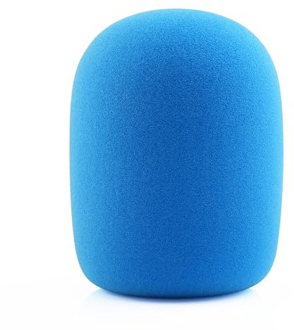 LEFXMOPHY Pop Filter for Rode Podmic Procaster Podcaster NT1 NT1-A NT2-A NT-USB K2 NT1000 NT2000 Windscreen Replacement Foam Cover Pod Mic WS2 Microphone Sky Blue Wind Screen Muffler