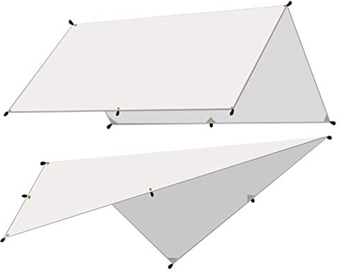 Ultraleichte wasserdichte Plane Zelt Markise für Camping Garten Baldachin Schatten mit Hängematte Strand Markise 3x3m