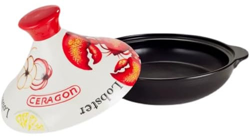 Exquisita olla Tajine cazuela de cerámica con colores vivos hogar antiadherente resistente a altas temperaturas olla para estofado pequeña cazuela de gas olla de arcilla a fuego