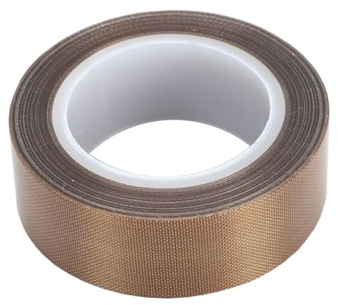 TOOLSGO 10m Hochtemperatur-Teflonband 0,13mm x 20mm langlebiges PTFE-Klebeband für Vakuumverpackung Lebensmittelverpackung industrielle Schweißarbeiten