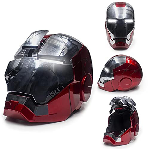 VIERNRG Iro𝐧-𝐌an Helmet Electronic Mark 5 Helmet Wearable Iro𝐧-𝐌an Helmet with Sounds & LED Eyes Iro𝐧-𝐌an S𝐮perhe𝐫𝐨 Movie 1:1 Model Wearable Movie Prop Replica Christmas