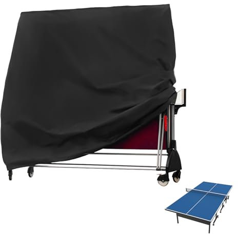 Tischtennisplatte Abdeckung: Tischtennisplatte Outdoor Wasserdicht Winddicht UV-Beständiges aus Oxford Gewebe, Tischtennis Schutzhülle Tischtennisabdeckung für Tischtennisplatte-185 × 70 × 165 cm