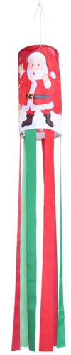 Yardwe Weihnachtswindsackfahne Für Draußen Weihnachtsschmuck Hängewindsack Für Garten Und Haus Weihnachtswindsack Zum Anschrauben Oder Aufhängen Dekoration Für Weihnachtsfeiern