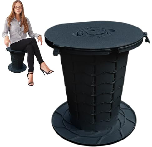 Nybhyjka Inodoro Portátil Para Coche,Váter De Acampada Ligero Impermeable | Asiento Impermeable Para Viajes Y Vehículos • Cubo Sanitario Con Capacidad Hasta 400 Kg • Uso En Hospital, Autocaravana,