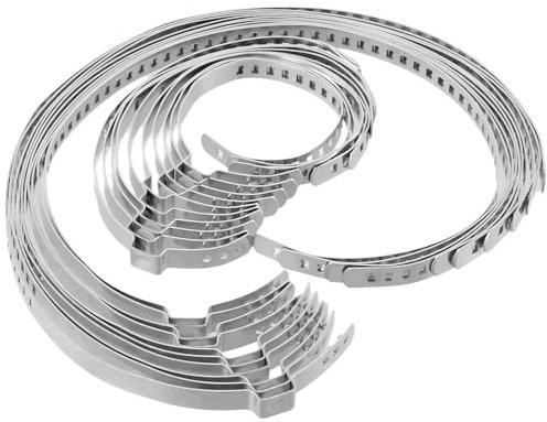 Kit de 20 colliers de serrage universels for soufflets de cardan d'essieu, clips à sertir en acier inoxydable, réglables, 32-41 mm, 70-127 mm