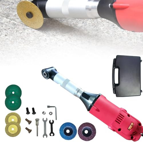 RSPPPJQ Meuleuse électrique 350 W, ouvre-Joint for carrelage, Nettoyeur avec 15000 TR/Min, 6 Vitesses Variables, for Le meulage, Le Polissage, la découpe et l'embellissement des Joints
