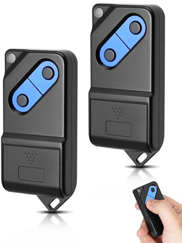 RUIZHI Handsender für TM2 433 DS, 2 Kanäle, 433Mhz, Ersatz-Fernbedienung Garagentoröffner (2pcs)