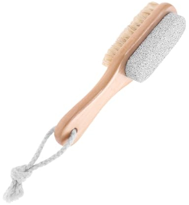 MAGICLULU 2 Piezas Cepillo De Cerdas De Piedra Pómez Removedor De Callos Para Pies Exfoliante De Doble Cara Con Cerdas De Piedra Pómez Cuidado Pies El Baño