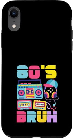 Vintage Retour aux années 80 Retro Boombox 80's Bruh Coque pour iPhone XR
