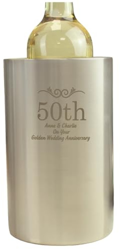 CalEli Gifts Personalised Number Frame Wine Cooler. A Wonderful Gift To Celebrate A Special Birthday, Wedding Or Anniversary Keepsake.