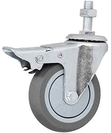 Ruote piroettanti, rotelle di sicurezza durevoli Ampia applicazione per apparecchiature mediche per scaffali(Con freni)