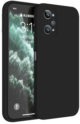 Topme Funda para Realme GT2 / GT Neo2 / GT Neo 3T (6.62 Inches) Carcasa Caja Case Estuche, Funda Protectora de Piel de Silicona TPU - Negro