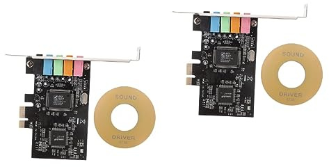 Hemobllo 2pcs Pcie to Sound Card Internal Low Profile Bracket Digital Interfaces for Audio Sound Card