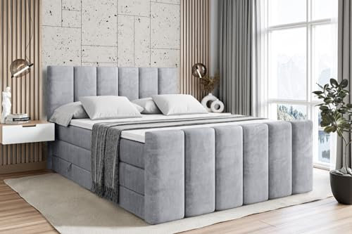 ALTDECOR Boxbett H3 H4 Matratze BOXI1-Z King - 180x200 - Grau