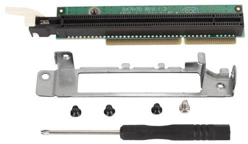 PCIe 16x Riser-Karte für ThinkCentre Tiny5 M920x M720q P330 | 4 Port Netzwerkkarte Adapter mit Halterung unterstützt GPU RX560 P1000 P620 P600 RX460