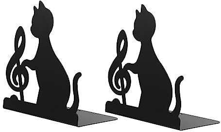 1 Paar Kreative Katzen Buchstützen, aus Eisen für Bücher und Magazine