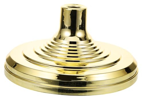 Supvox Goldener Kunststoff Fahnenmasthalter für 30cm Flaggenmast | Bohrungsdurchmesser 2, 54/2, 8/3, 3cm, Standfuß für Innenbereich, Passend für Fahnenmasten