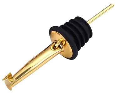 lvifloae Auto Cap ausgießer für ölflaschen Weinflaschenverschluss Ausgießer Edelstahl Staubdichtung Ölflaschenverschluss für Alkohol, Olivenöl Weinflaschenausgießer(Gold)