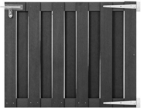 Juroupi Garden Gate WPC 100x80 cm Grey,Gate Garden Gate,Garden Entrance Security Gate,Garden Fence Gate-49082