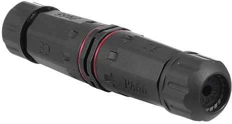 Sewroro Pin LED Light Electrical Connector Nylon Wire Adapter for Indoor Outdoor Lighting Moisture Dust Resistant Power Cable Plug Random Color