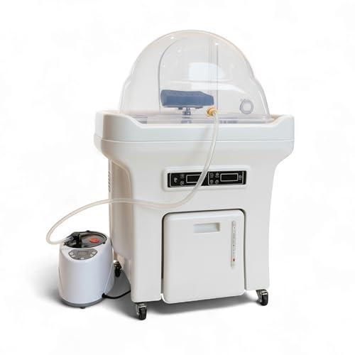 Japan Head Spa – Bloc Mobile Head Spa Sans Raccordement, 48L + Stockage 24L Eaux Usées - LED Multicolores, Fumigation & Douchette Amovible – Installation Facile, Matériel Professionnel - Garantie 1 an