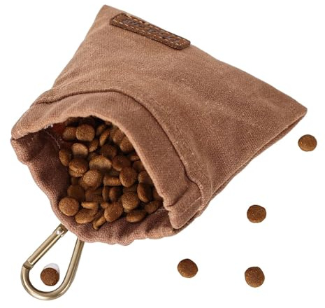 Borsa da addestramento per cani - Pratico per caramelle, versatile borsa per snack | Clicker per addestramento del cane con moschettone per esercizi, borsa da viaggio da allenamento compatta