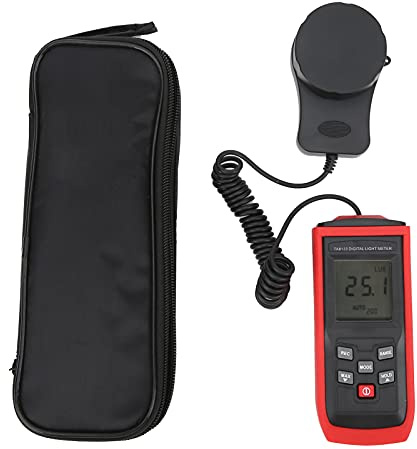 Misuratore di Luce Digitale, Alta Precisione, Gamma 200000lx, TA8133 Plastica - Misurazione Affidabile, Funzione Registrazione Dati, Ideale per Test Outdoor e Indoor