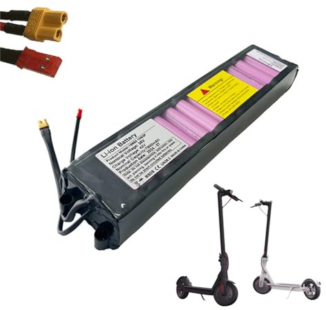 HJGHY 36v,6.6Ah, Batería para Patinete eléctrico de 36 V, 10,4 Ah, 4,4 Ah, 5,2 Ah, 6,6 Ah, 7,8 Ah, Paquete de baterías para Patinete M365, repuestos para Patinete eléctrico, baterías de Litio