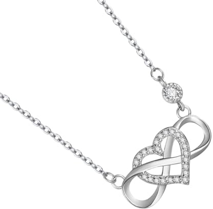 Oändlighetshjärta Halsband för Kvinnor | Mode Halsprydnad,Trendigt Evighets Halsband, | För, Kvinnor, Fruar & Mödrar, Födelsedagar, Alla Hjärtans Dag, Bröllop & Bröllopsduschar, Dejtkvällar &