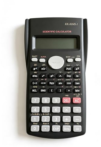 Calculatrice Scientifique Portable pour Étudiants,Écran à 2 Lignes, Calculatrice Collège et Bureau,Mathématiques de Bureau pour l'École,Scientifique avec 240 Fonctions de pour L'école,Noir