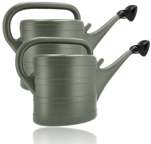 Annaffiatoio da 10 litri - Annaffiatoio da giardino in plastica con ugello spray - Annaffiatoio per giardino, balcone, piante da interno, fiori e orto - per interni ed esterni