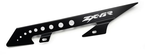 ZIEGER Motorrad Kettenschutz kompatibel mit: Kawaaki ZX-6R Logo schwarz